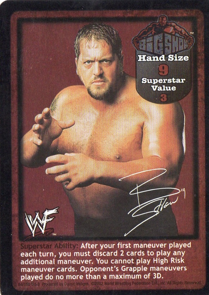 Big Show face card